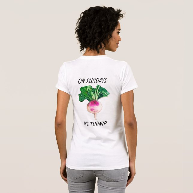T-shirt Le dimanche, nous Turnip - Passages d'animaux (Dos entier)
