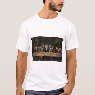 T-shirt Le dîner de la famille Addams Halloween parodiqu