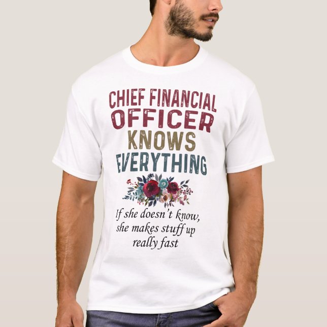 T-shirt Le Directeur Financier Sait Tout (Devant)