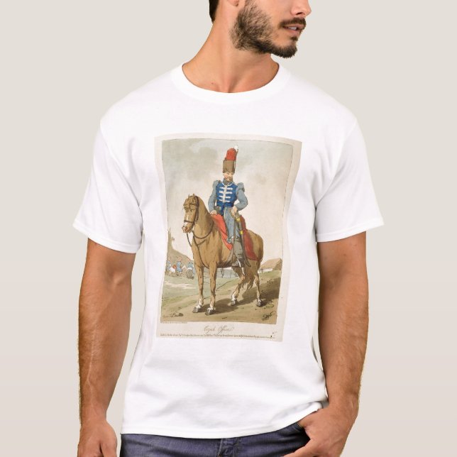 T-shirt Le dirigeant de Cosaque, gravé à l'eau-forte par (Devant)