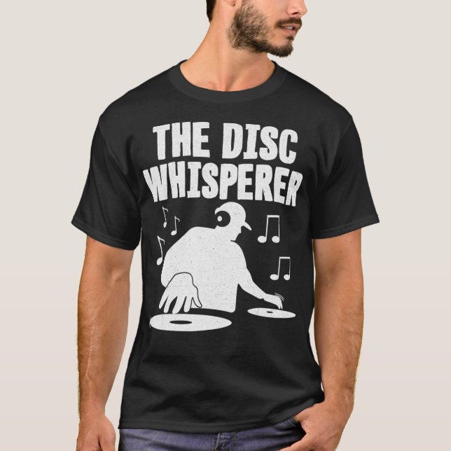 T-shirt Le disque Whisperer Disque Jockey Scratching (Devant)