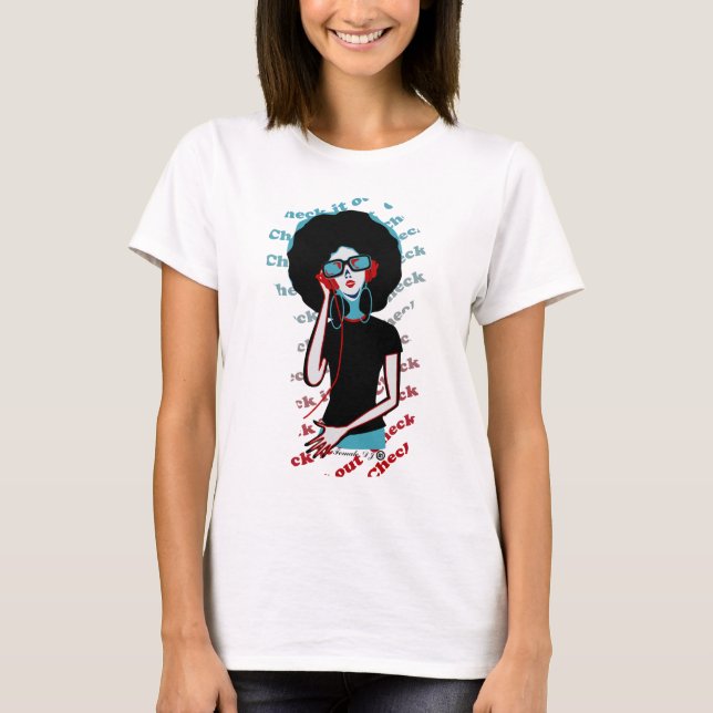 T-shirt Le DJ féminin (Devant)
