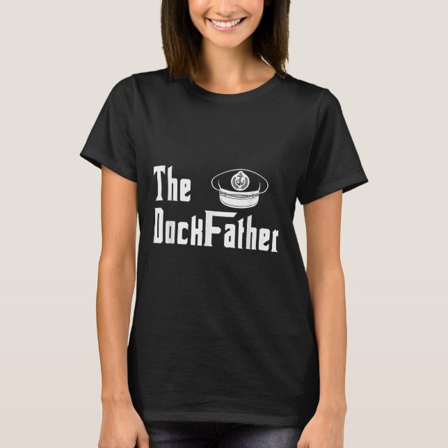 T-shirt Le Dock Père Capitaine Du Bateau Papa Founny Fath (Devant)