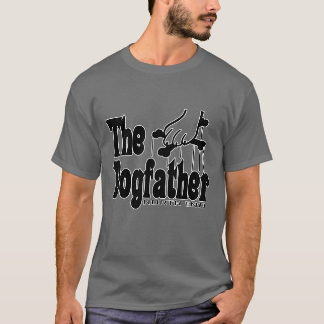 T-shirt Le Dogfather Funny mignon chien père père père pro (Devant)