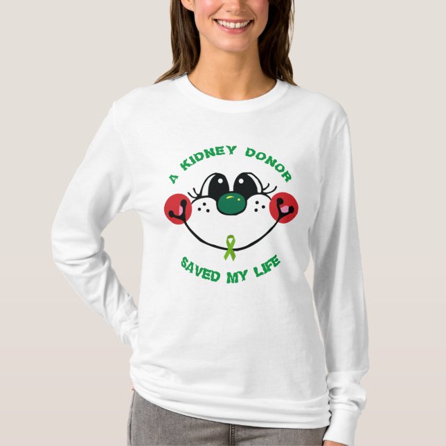 T-SHIRT LE DONATEUR KIDNEY M'A SAUVÉ LA VIE (Devant)