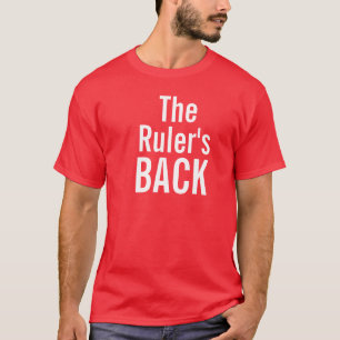 T-shirt Le dos de la règle