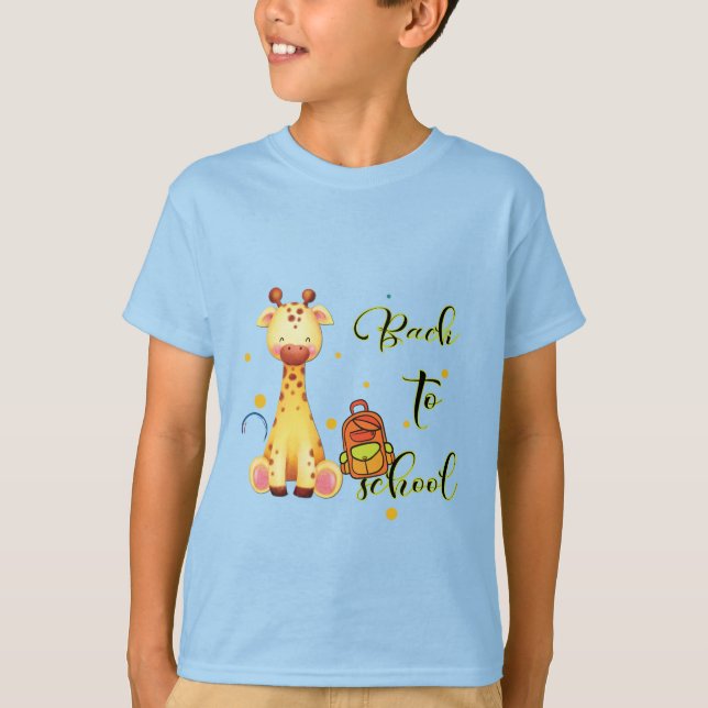 T-shirt Le dos de l'école : Prêt, prêt, apprends ! (Devant)