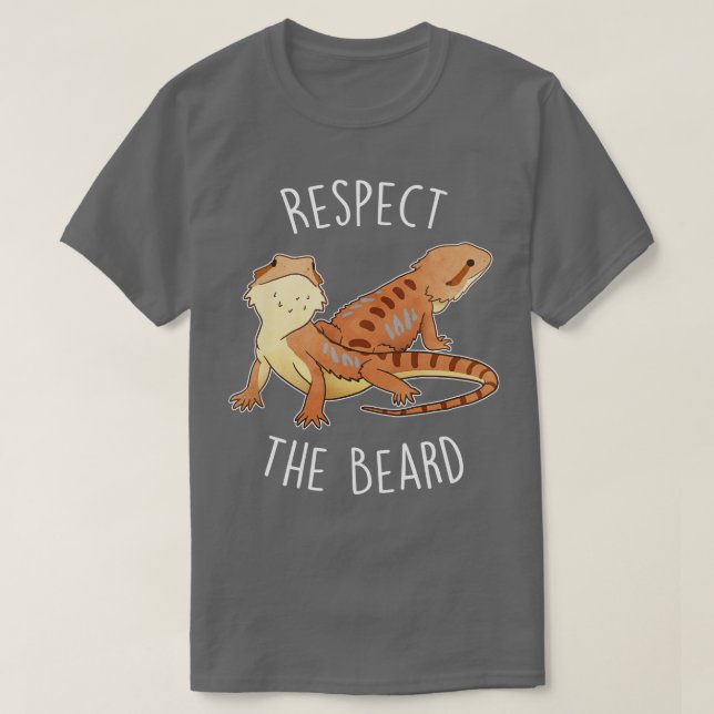 T-shirt Le dragon à poils respecte la barbe (Design devant)