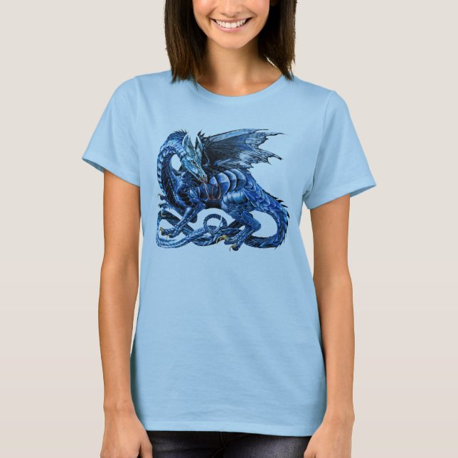 T-shirt Le dragon bleu - (Devant)