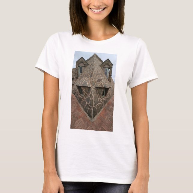 T-shirt Le dragon Torre Bellesguard de Gaudi (Devant)