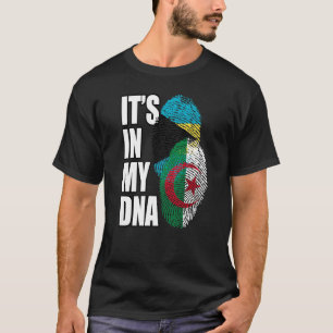T-shirt Le Drapeau Algérien Et Bahaméen Mélangent L'ADN