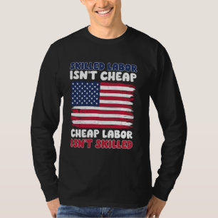 T-shirt Le drapeau américain de la Fête du Travail n'est p