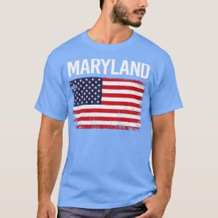 T-shirt Le drapeau américain du Maryland