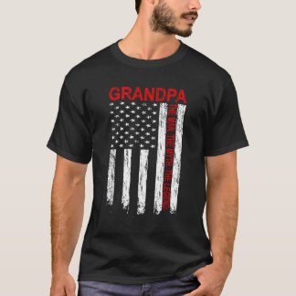 T-shirt Le Drapeau Américain Grand-Père L'Homme Le Mythe L