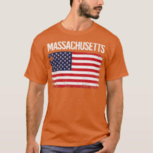 T-shirt Le Drapeau Américain Massachusetts