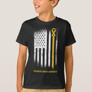 T-shirt Le drapeau américain Ribbon Wa Sensibilisation au
