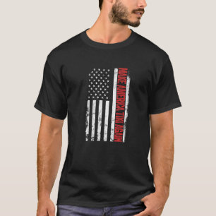 T-shirt Le drapeau américain vintage fait de l'Amérique Ti