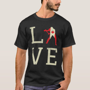 T-shirt Le drapeau canadien de la Feuille d'érable de l'Éq
