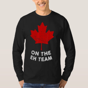 T-shirt Le drapeau canadien de la Feuille d'érable de l'Éq