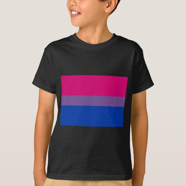 T-shirt Le drapeau de Bi vole pour la fierté bisexuelle (Devant)