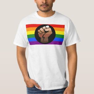 T-shirt Le drapeau de couleur des personnes queer de Slipp