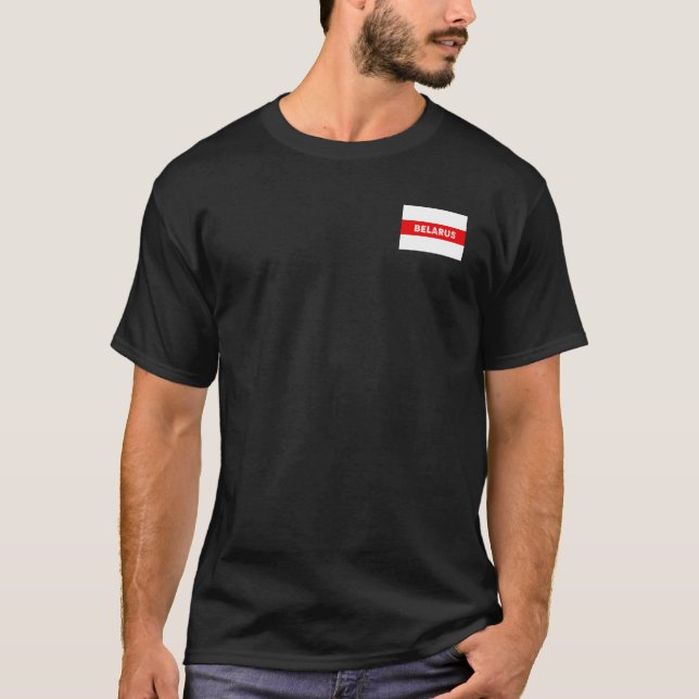 T-shirt Le drapeau de la Biélorussie symbole de la révolut (Devant)
