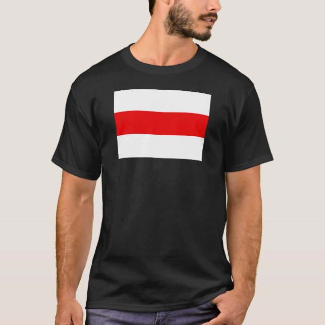 T-shirt Le drapeau de la Biélorussie symbole de la révolut (Devant)