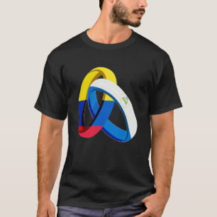 T-shirt Le drapeau de la Colombie Le Nicaragua cultive le