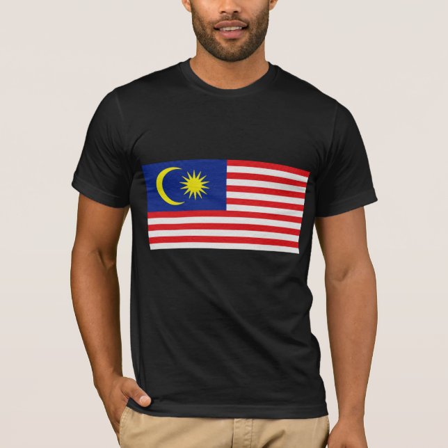 T-shirt Le drapeau de la Malaisie (Devant)