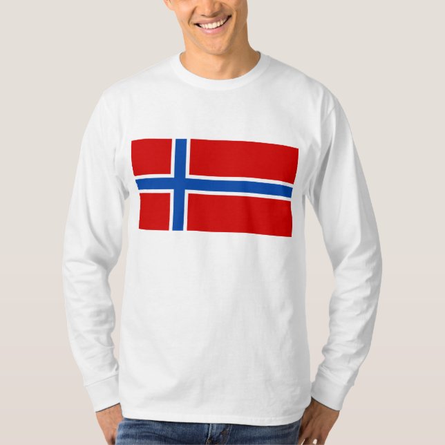 T-shirt Le drapeau de la Norvège (Devant)