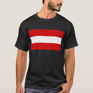 T-shirt Le drapeau de l'Autriche
