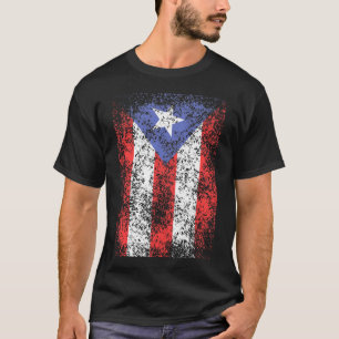 T-shirt Le drapeau de P.R. s'est fané grand