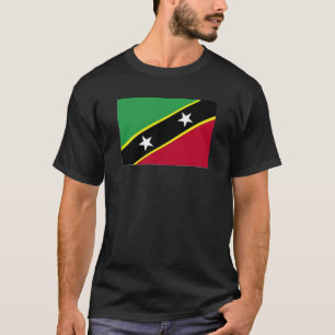 T-shirt Le drapeau de St Kitts et Niévès