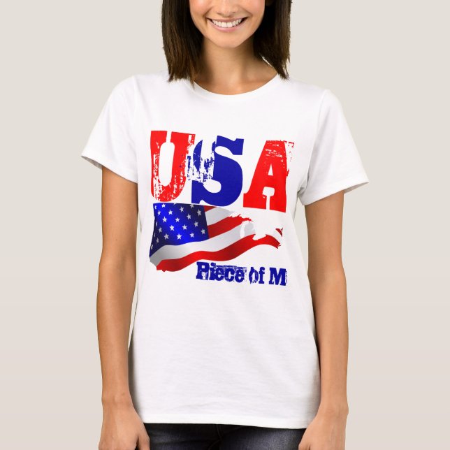 T-shirt Le drapeau des Etats-Unis d'Amérique (Devant)