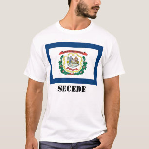 T-shirt Le drapeau d'état de la Virginie Occidentale, FON
