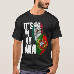 T-shirt Le Drapeau Drapeau Drapeau Du Portugal Et Du Mexiq