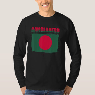 T-shirt Le Drapeau Du Bangladesh Pour Les Racines Bengali