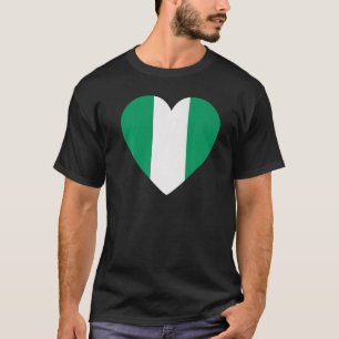 T-shirt Le drapeau national du Nigeria souvenir pour les f