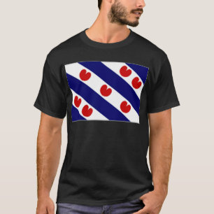 T-shirt Le drapeau néerlandais de la Frise