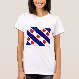 T-shirt Le drapeau néerlandais de la Frise