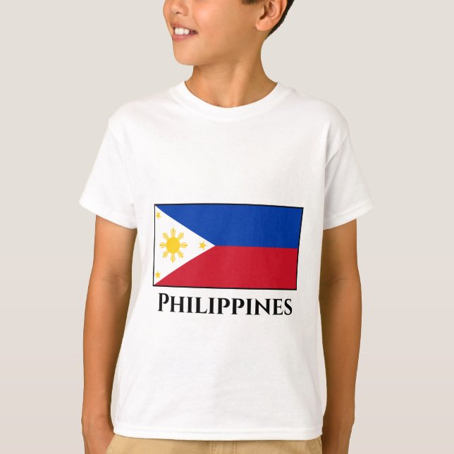 T-shirt Le drapeau philippin (Devant)