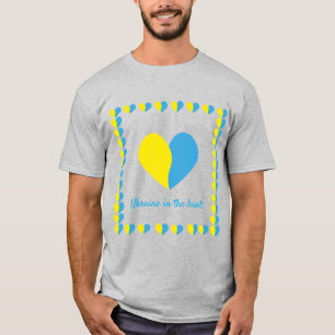T-shirt Le drapeau ukrainien au design simple