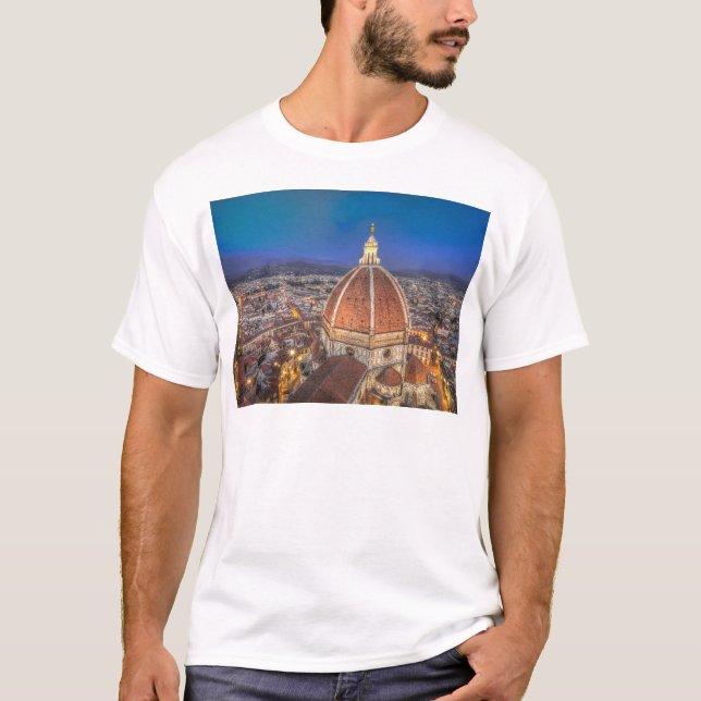 T-shirt Le Duomo à Florence, Italie (Devant)