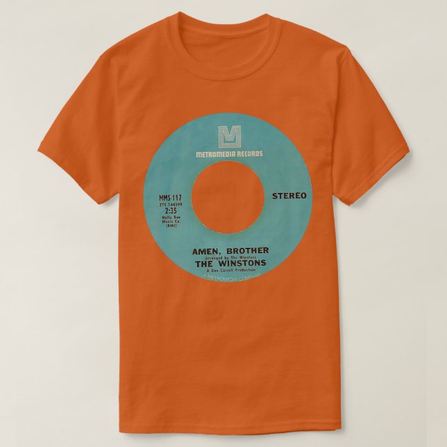 T-shirt Le étiquette frère Winstons Amen (Design devant)