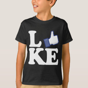 T-shirt le facebook aiment l'obscurité