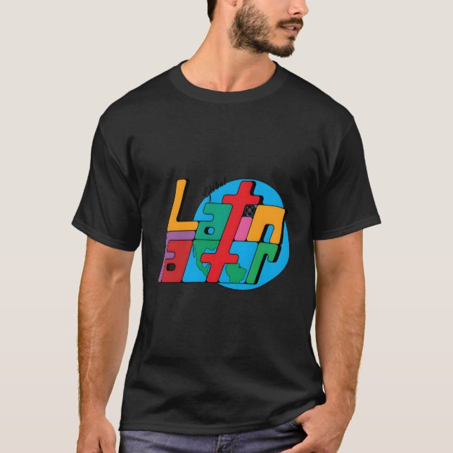 T-shirt Le facteur latino mondial (Devant)
