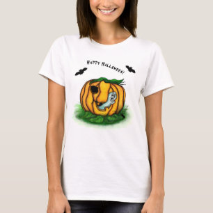 T-shirt Le fantôme d'Halloween, chauve-souris, fantôme et