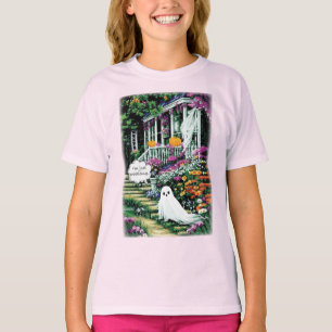 T-shirt Le Fantôme D'Halloween Ne Fait Que Pratiquer Drôle
