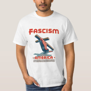 T-shirt Le fascisme est venu enveloppé