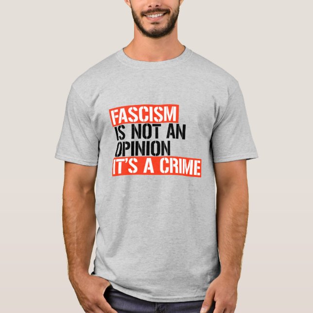 T-shirt Le fascisme n'est pas une opinion (Devant)